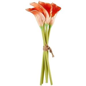 Elements Mikasa Artificial Latex Calla Lily Bouquet, Lifelike Look and Feel, Set of 5 5x3x18 Inch