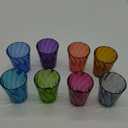 US Acrylic Optix Mini Plastic Reusable Drinking Glasses (Set of 8) 8oz Juice Cups in Jewel Tone Colors | BPA-Free Tumblers, Made in USA | Top-Rack Dishwasher Safe