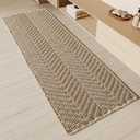 BULULOM Bathroom Runner Rug Super Absorbent Non Slip Long Bath Mat Machine Washable Boho Bathroom Rugs Quick Dry Rug Runners for Hallway Bedroom Laundry Room, Brown, 2'x 6' (24" x 72")