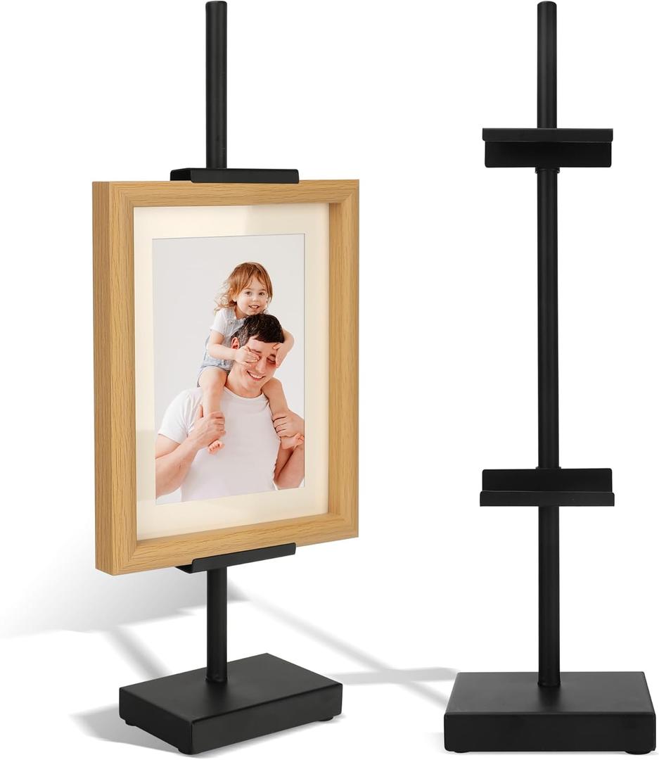18 Black Steel Adjustable Tabletop Easel Stand,Picture Frame Holder Stand for Display,Art Easel Photo Stands for Sign,Plates,Painting,Artwork,Poster,Books