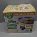 GreenLife 6QT Slow Cooker, Non-Toxic PFAS-Free Ceramic Nonstick Removable Interior Bowl, Programmable, Family Friendly, Keep Warm, Stovetop & Oven Safe, Dishwasher Safe Parts, Timer, Glass Lid, Yellow