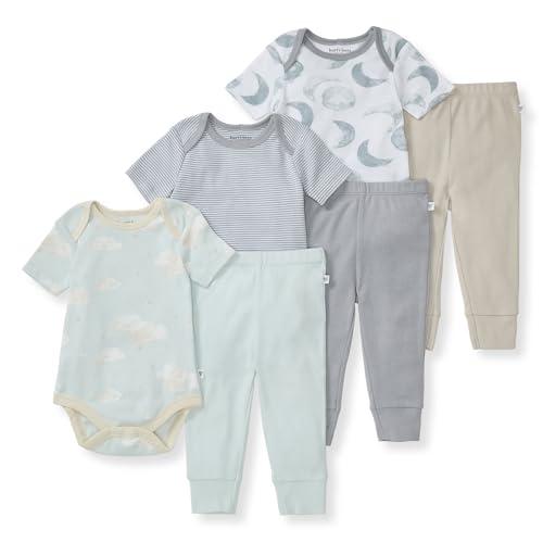 Burt's Bees Baby Unisex Baby Bodysuit & Pant Set, 100% Organic Cotton 6-9 Month (3 Pcs)