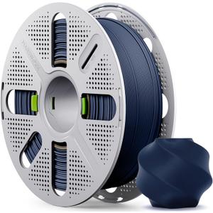 Matte Dark Blue PLA Filament with Quick-Swap Reusable Spool 1kg (2.2lbs), 1.75mm 3D Printing Filament, Compatible with Bambu Lab 3D Printers
