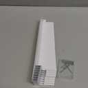 Therwen 8 Pcs Aluminum Siding Corners 8 Inch Outside White Corner Caps Smooth Siding Trim, Metal Nails Included for Mobile Home House Exterior