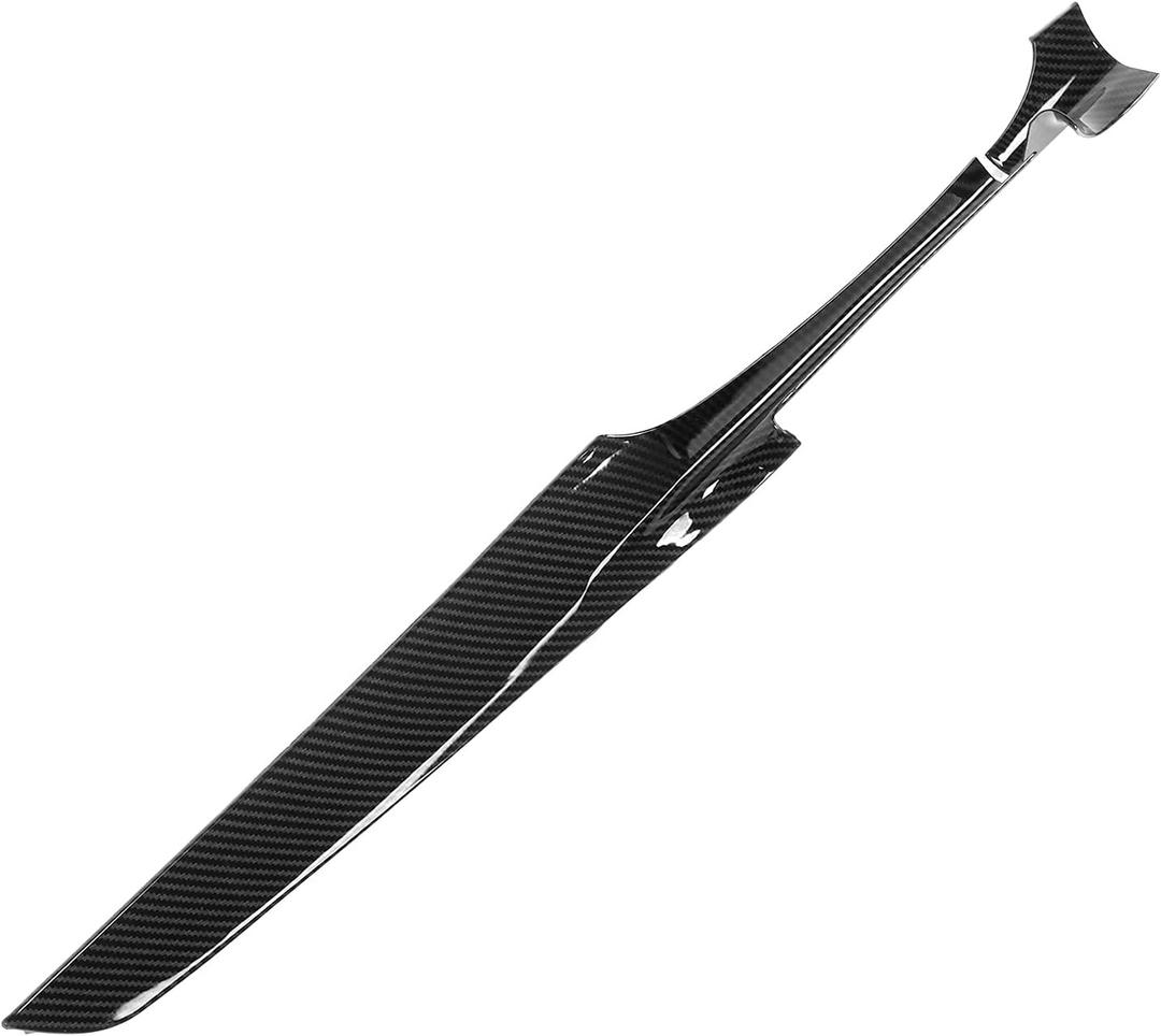 KIMISS 2PCS Center Console Dashboard Cover Trim, ABS Console Instrument Panel Trim Replacement for C Class W205 2015+, for GLC class X253 2016+(Carbon fiber pattern)