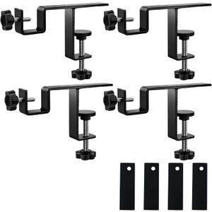 Internal Curtain Rod Set 0.8-2.3 Inch Wide Track No Drilling Required, Tool-Free,Magnetic Curtain Hooks, Black 4 Pieces (US Patent Application)