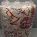 Smiry 4x6 Area Rugs for Living Room, Boho Chic Style Printed Rugs, Low Pile, Non-Shedding, Easy Care, Machine Washable Lightweight Floor Carpets Rugs for Bedroom, Dining Room, Home Office, Orange