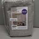 MIULEE 100% Blackout Linen Textured Curtains for Bedroom Solid Thermal Insulated Warm Taupe Grommet Room Darkening Curtains & Drapes Luxury Decor for Living Room Nursery 42 x 90 Inch (2 Panels)