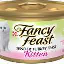 Purina Fancy Feast Kitten Tender Turkey Feast Wet Kitten Food Pate - (Pack of 24) 3 oz. Cans Best Before August 2027