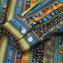 SSLR Shirt, Men's Sunshine Plaid Shirt, Long Sleeve, Button Down, Casual, Beach, Summer, Size (Medium, Blue Yellow)