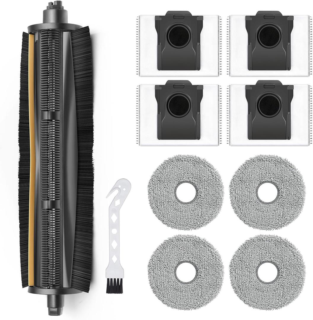 10Pcs TriCut-Brush for Dreame L40 Ultra, Gen2/ X40 Ultra/X30 Ultra/L30 Ultra/L10s Ultra/L20 Ultra/L10s Pro Ultra/L40s Ultra CE,AE for MOVA P10 Ultra/P10 Pro Ultra/P50 Pro Ultra Accessories Kit