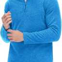 TACVASEN Mens Quarter Zip Sweatshirt Long Sleeve Pullover 1/4 Zip Up Golf Shirt for Men Winter Fleece Lined Thermal Sweater (XL)