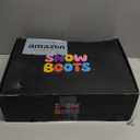 Womens Winter Snow Boots Mid Calf Anti-Slip Boots with Warm Lining Lace-up Outdoor Shoes (6.5, White)