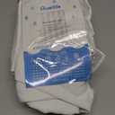 Awellife Farmhouse Shower Curtain Ruffle Linen Textured Boho Shower Curtain for Bathroom, White 72" W x 84" L