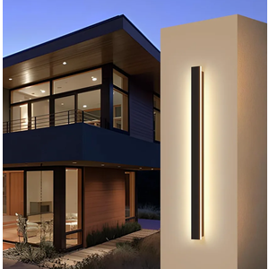 Modern Linear Outdoor Wall Light 31.5Inch 3000K IP65 Waterproof Long Strip Wall Lights Fixture Porch Lights Exterior Lighting Fixture for Patio & Front Door