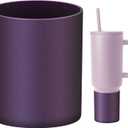 Silicone Boot Compatible with Sinple Midern 24/30/40 oz Tumbler with Handle/Trek Pivot, Protective Anti-Scratch Bottle Bottom Sleeve Cover Compatible with Sinple Midern Tumbler (Chameleon Purple)