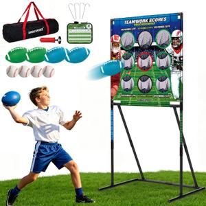 GOODLYSPORTS Kids Football & Baseball Toss Game, 9 Hole Throwing Target
Football & Baseball Gifts for Boys, Outdoor Toys for Kids 8-12, Family Backyard Lawn Beach Game, Carnival Party Birthday Gift