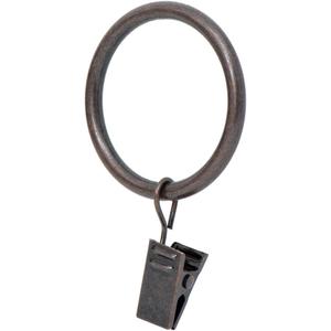Ivilon Drapery Curtain Clip Rings - Clips Ring for Curtain Panels 1.7", Set of 14 - Oil Rubbed Bronze (ORB)