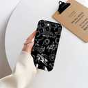 DAIZAG Case Compatible with iPhone 15 Pro,Fit Shockproof Cover for Women Girls,Cowboy Collage Horse Cow Cactus Black