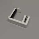 Headphone Hook - Under Desk Headphone Holder with 360-Degree Adjustable Rotation (Creamy White)