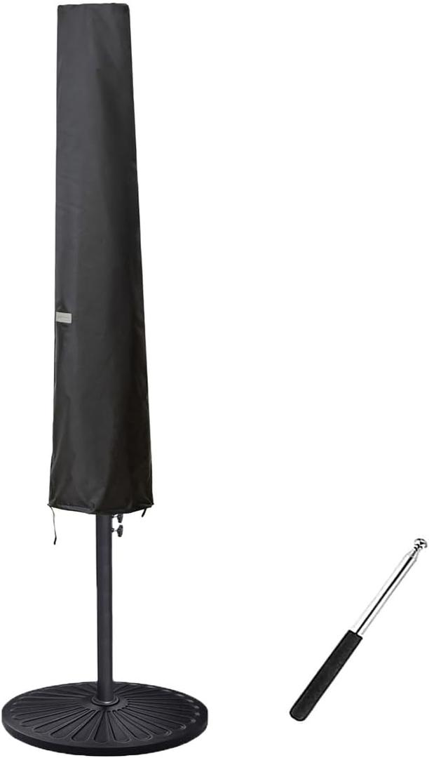 Umbrella Cover for 6ft to 9ft Patio Umbrellas, Waterproof and Durable Market Umbrella Cover with Zipper and Rod