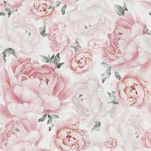 Safiyya Pink Floral Wallpaper Peel and Stick Removable Self Adhesive Wall Paper for Bedroom Bathroom Flowers Contact Paper for Cabinets Walls Vinyl Rolls 78.7''x 17.3"