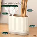 1pc Plastic Chopstick Holder Kitchen Knife and Fork Storage Box Drain Box Plastic Drain Refrigerator Box