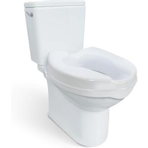 Carex Toilet Seat Riser, Elongated Raised Toilet Seat Adds 2.5 inches to Toilet Height, 300 Pound Weight Capacity Toilet Riser
