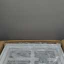 4 Pack Garage Door Windows, Replacement Vinyl Window Inserts with UV Resistant Resin Glass for Garage Doors, 20.8 x 13.8 inch (Cross Design)