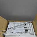 SONGMICS Dresser for Bedroom, Chest of Drawers, Steel, MDF, 4 Non-Woven Fabric Drawers, Storage Organizer Unit, Closet, Entryway, Cloud White and Snow White ULGS314W01S