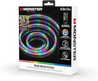 Monster 6.5 ft Multi-Color Flow Technology Neon-LED Strip, Strong Shape-it Material, Xtreme Easy Installation