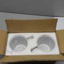 BYCNZB 30oz Super Large Ceramic Coffee Mugs Large Handles Set of 2 (White)