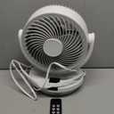 PNTCK Air Circulator Fan for Bedroom, 13" Table Fan with Remote, 90 Oscillating & 120 Tilt, 60ft Strong Airflow, Quiet 25dB Electric Fan with 4 Speeds, 4 Modes & 12H Timer (Black)