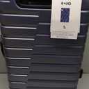 Coolife Carry On Luggage Airline Approved with Wheels Hard Shell Suitcase Spinner TSA Lock Telescopic Handle 20-Inch, Blue