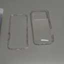 for iPhone 17 Pro Max Case, for iPhone 17 Pro Max Phone Case with Built-in Screen Protector Clear Slim Back Cover Shockproof Rugged Heavy Duty Bumper Full Body Protective Case, Clear