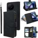 Compatible with TCL 50 XL 5G Wallet Case and Premium Vintage Leather Flip Credit Card Holder Stand Cell Phone Cover for TCL50XL 50XL T702W Men Black