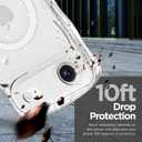 MOWIME Magnetic Case for iPhone Air [Compatible with Magsafe] [Cute Wave Glitter Design] [1 Screen Protector] Slim Soft TPU Clear Bling Case for iPhone Air 6.5" 2025, Clear