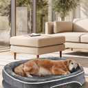 Orthopedic Dog Couch Large Sized Pet Beds for Mothers Gifts with Comfort Foam Support, Soft Indestructible Fabric, Machine Washable Waterproof Removable Cover, 45" x 30" x 9"