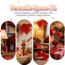 Valentine Wood Book Stack with XOXO Blocks for Table Shelf Tiered Tray Decor (red pink)