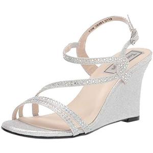 Touch Ups Women's Strappy Wedge Sandal Heeled, Size 11