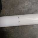 California Umbrella 9' Round Aluminum Pole Fiberglass Rib Market Umbrella, Crank Lift, Collar Tilt, White Pole, Antique Beige Olefin