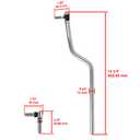 Caltric Selective Sector Drag Link Kit Compatible with John Deere G110 L100 L105 L107 L108 L110 L111 L118 L120 L130 Sabre 14.542Gs
