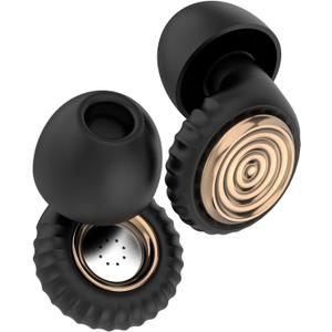 Noise-Cancelling Ear Plugs for Sleeping, Travel, Work and Concerts  Reusable Noise-Reducing Earplugs (XS/S/M/L) Soft Silicone Sleep Earbuds for Comfortable Fit, Hearing Protection(Champagne)