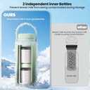 22oz Breast Milk Cooler Bottle Portable Milk Cooler for Breastmilk, 360 Total Cooling for 24 Hours; Breastmilk Chiller with 2pcs Baby Bottles | Breastfeeding Essentials, BPA Free