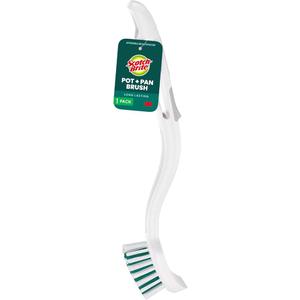 Scotch-Brite Pot Pan & Dish Brush, Scrub Brushes for Cleaning Kitchen and Washing Dishes, 1 Count Pack Of 4