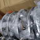Semi Truck Hub Covers & Wheel Covers Kit - 2 Front + 4 Rear Axle Covers, 33mm Thread-on Lug Nut Covers, 10 Hole Removable Hub Caps/Wheel Caps, ABS Chrome Plastic.