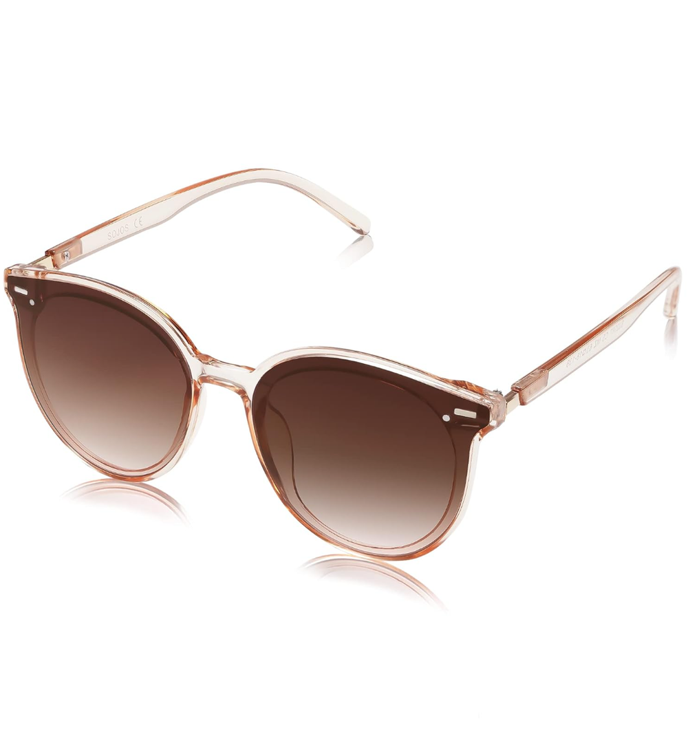 Livho Polarized Sunglasses, Retro & Oversized Shades for Women with Round Lenses
