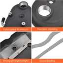 Cast Aluminum Engines Valve Cover with Coil Mounts Compatible with GM LS LS1 LS2 LS3 LS6 5.3 6.0 - Black