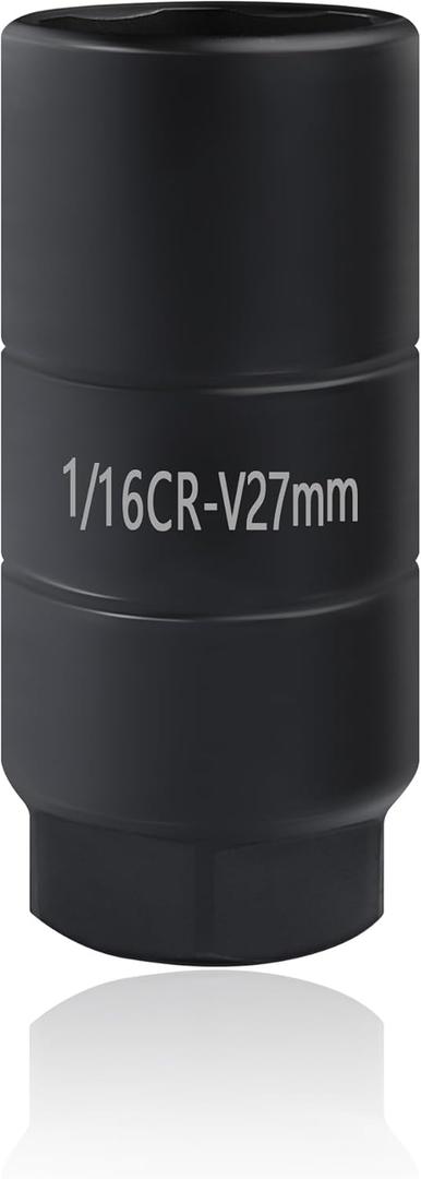 Oil Pressure Sensor Socket,1 1/16 Socket Switch Fits 3/8" Drive or 1 1/8" Hex Wrench,Professional Oil Pressure Switch Socket for Quick Removing/Installing Oil Sending Unit (Black)