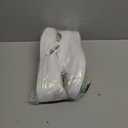 ZGR Men's Synthetic Leather White Sneakers,Low Top White Tennis Shoes,Lace up Casual Shoes 9.5